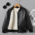2025 Autumn Winter New Boys' -Lined Zip-Up Jacket