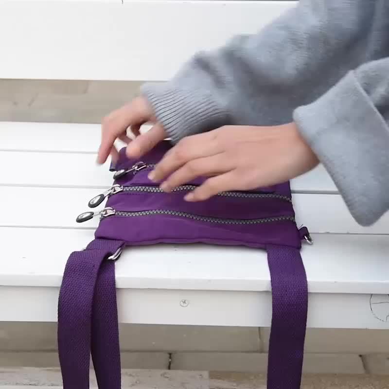 [Women's Small Bag] Women's Casual Lightweight Travel Small Bag - Close-Fitting Coin Purse - Nylon Cloth Small Bag