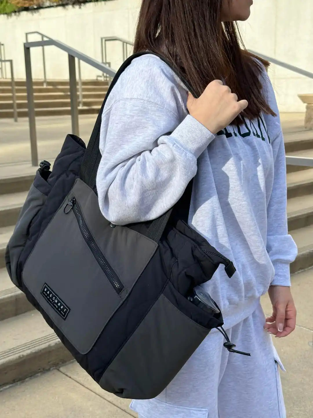 BAGSMART Women's bags Waterproof Tote Bag Lightweight Handbag Perfect for Gym Work Travel Large Shoulder Bag Crossbody Bags