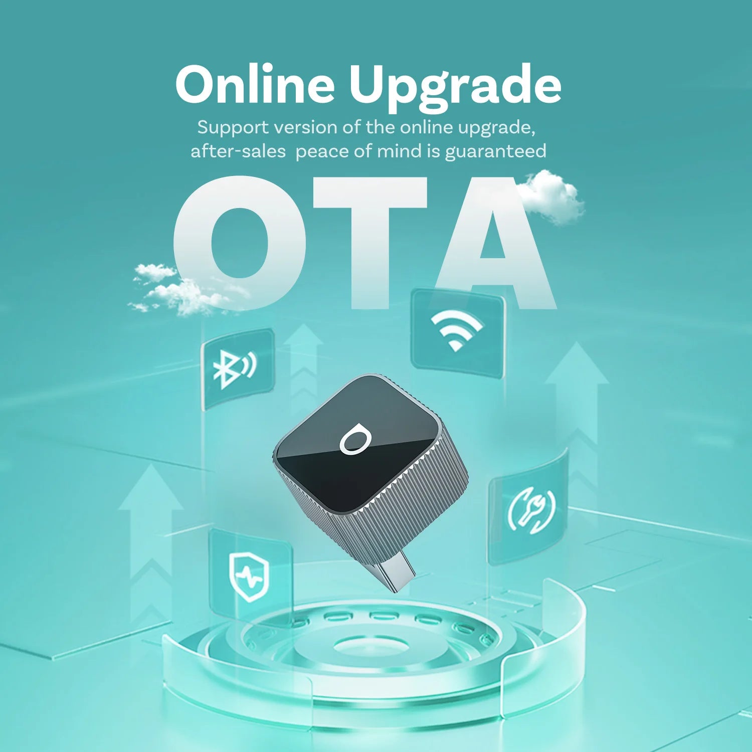 2025 Ottocast Mini SLIM Wireless CarPlay Android Auto Adapter for iPhone Android Phone Smallest 2 IN 1 USB Dongle Fast Connect