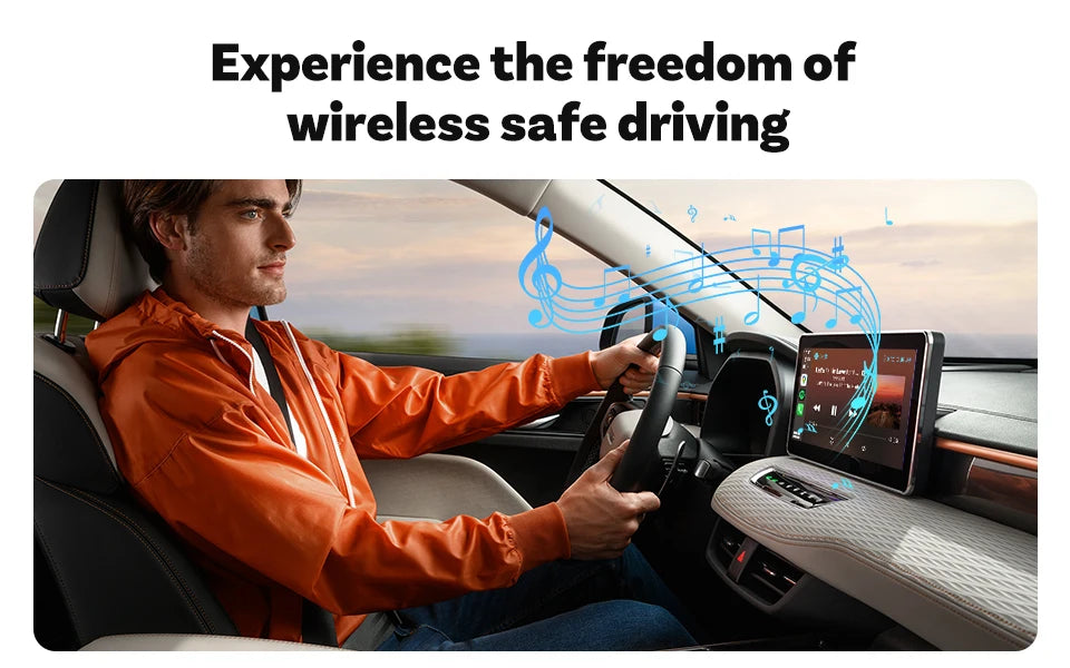 2025 Ottocast Mini SLIM Wireless CarPlay Android Auto Adapter for iPhone Android Phone Smallest 2 IN 1 USB Dongle Fast Connect