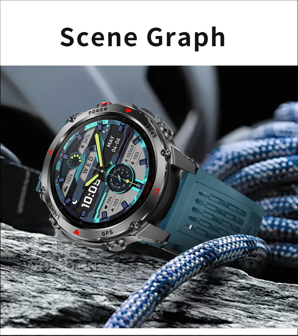 Forerunner 570 GPS Smart Watch 3ATM Waterproof  AMOLED Screen MULTI-BAND GNSS Compass Altimeter Flashlight Sports Smartwatch Men
