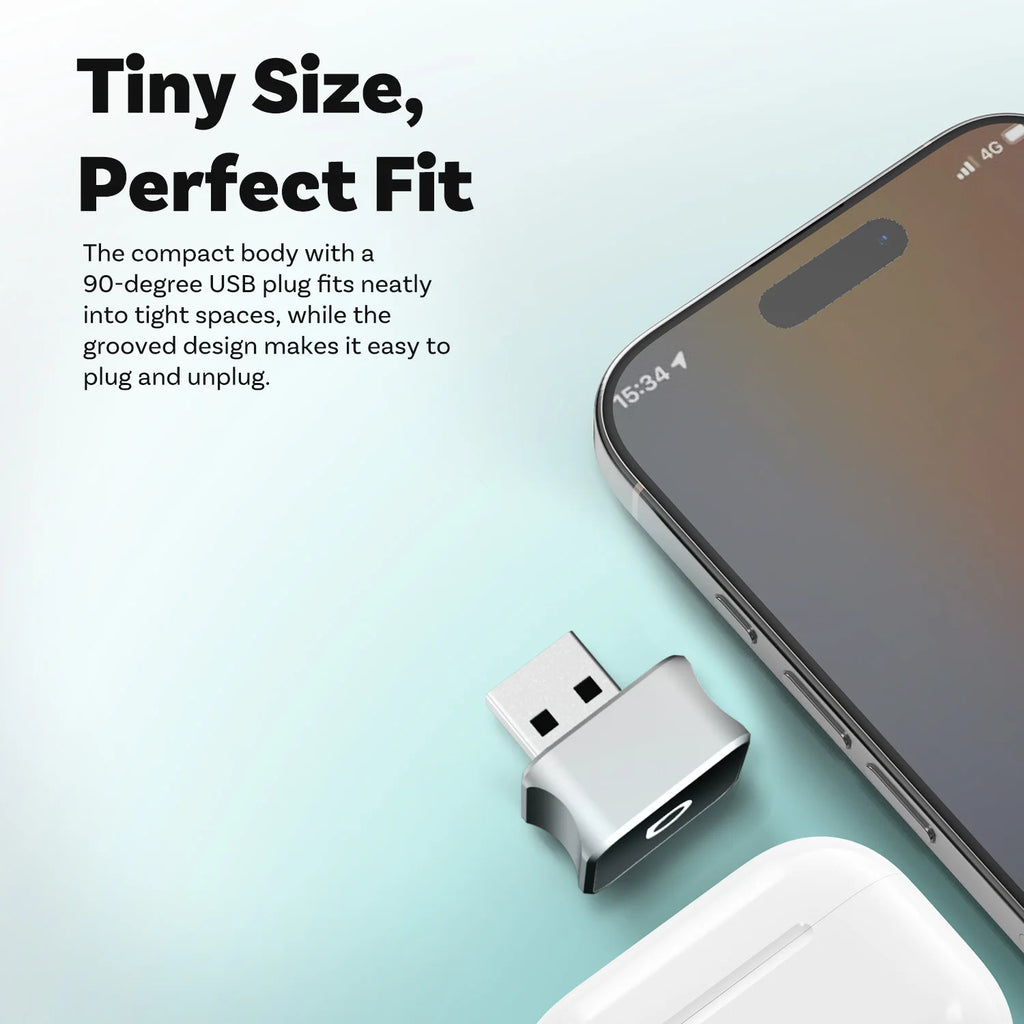 2025 Ottocast Mini SLIM Wireless CarPlay Android Auto Adapter for iPhone Android Phone Smallest 2 IN 1 USB Dongle Fast Connect