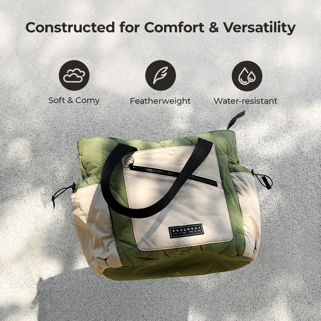 BAGSMART Women's bags Waterproof Tote Bag Lightweight Handbag Perfect for Gym Work Travel Large Shoulder Bag Crossbody Bags