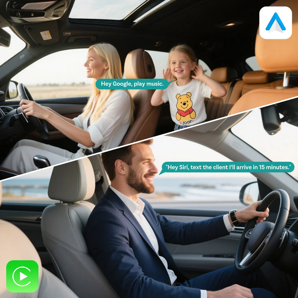 2025 Ottocast Mini SLIM Wireless CarPlay Android Auto Adapter for iPhone Android Phone Smallest 2 IN 1 USB Dongle Fast Connect