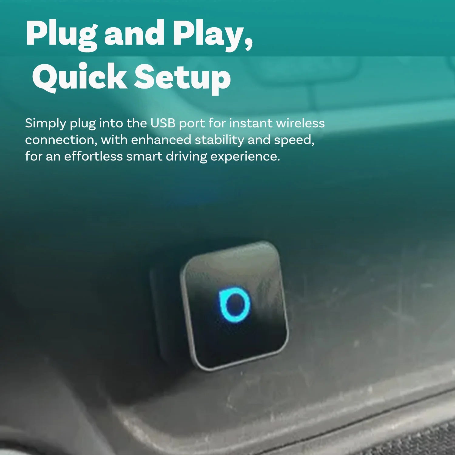 2025 Ottocast Mini SLIM Wireless CarPlay Android Auto Adapter for iPhone Android Phone Smallest 2 IN 1 USB Dongle Fast Connect