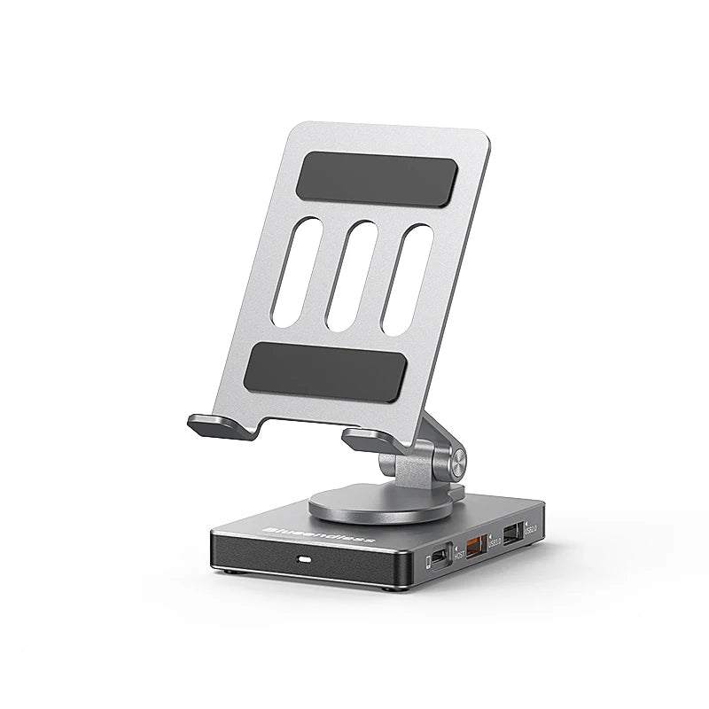 Adjustable Height Mobile Phone Holder Stand 8In1 8 Port 8 In 1 Multiport USB-C USB C Hub Type C to USB3.0 4K HDTV PD Adapter Hub