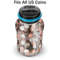 Digital Counting Money Jar, Children's Toys, Penny Bank for Kids, Digital Counting Coin Bank, Money Saving Jar, Holds Over 800 Coins, Powered by 2 AAA Batteries (Not Included), Christmas and Halloween Gifts